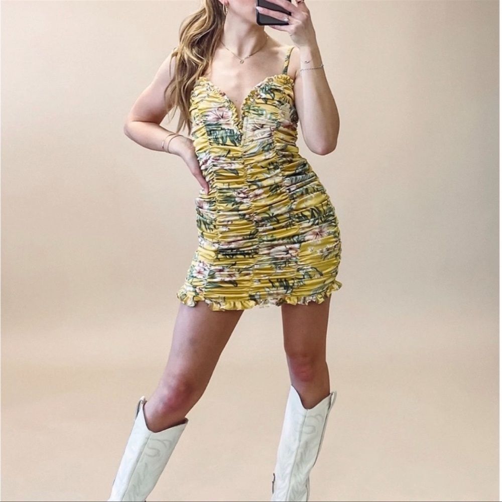 NWOT Hazel Boutique Marigold Mini Dress NWOT